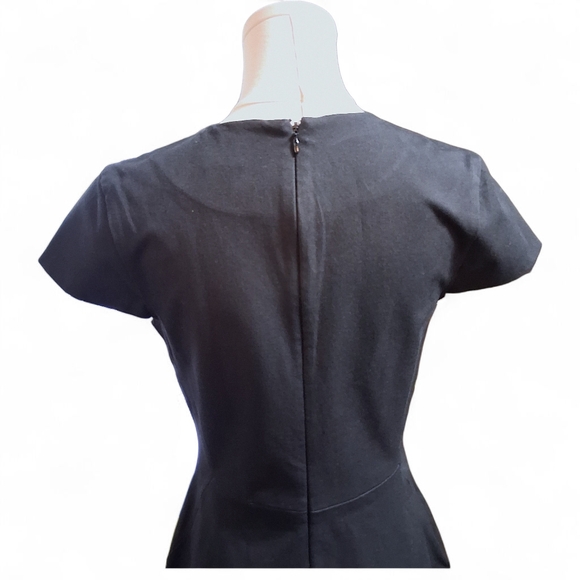 Banana Republic Sheath Split Neck Womens Dress Size 6 Petite - Picture 5 of 9